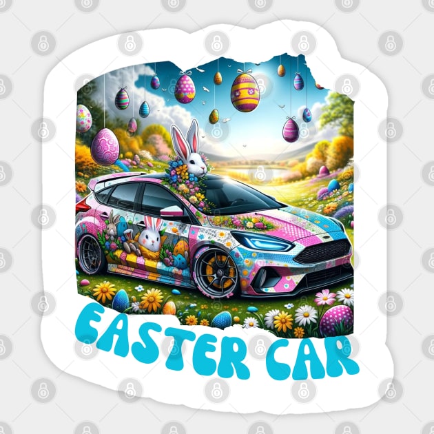 EASTER CAR LOVER Sticker by Lolane